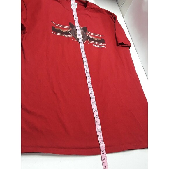 Arizona Bear in the Woods Mountain Volcano Red T Shirt Tourist Souvenir Mens XL - Picture 6 of 9
